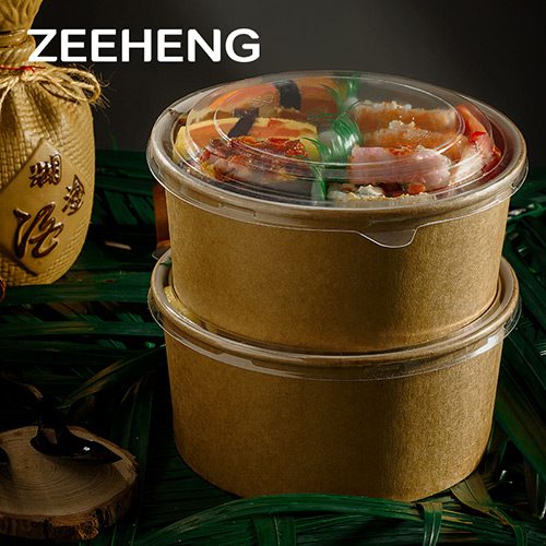 ZEEHENG Factory Price Paper Bowl ، شعبية تستخدم في مطاعم الوجبات الجاهزة
